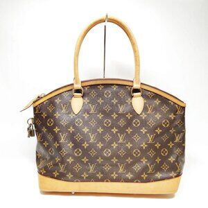 Authentic Louis Vuitton Lockit Vertical Brown Tote Bag mn660-121725